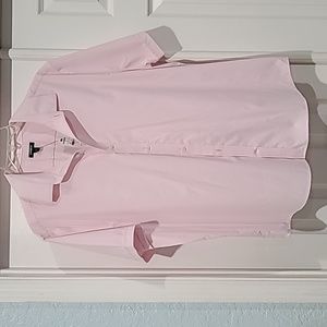 NWT Epress S/S Mens Stretch Pink Btn Dn Shirt. Size: XL